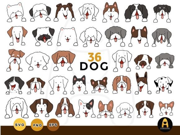 32 Cute Dogs: Your Go-To SVG for Cut Projects