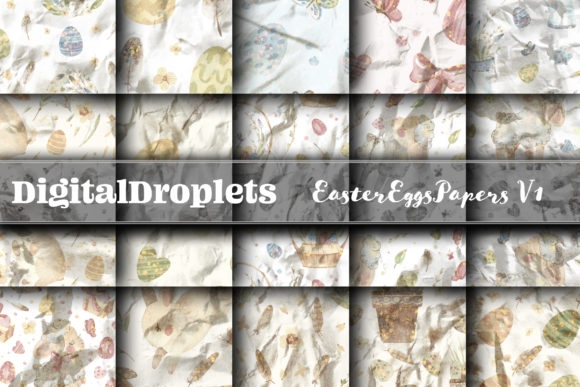 Easter Eggs Papers Vol. 1 | Collection: A Versatile Textured Paper Set