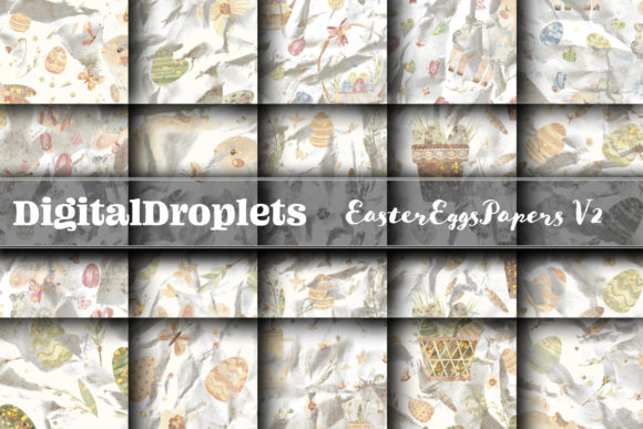 Easter Eggs Papers Vol. 2 | Collection: A Designer's Textured Toolkit