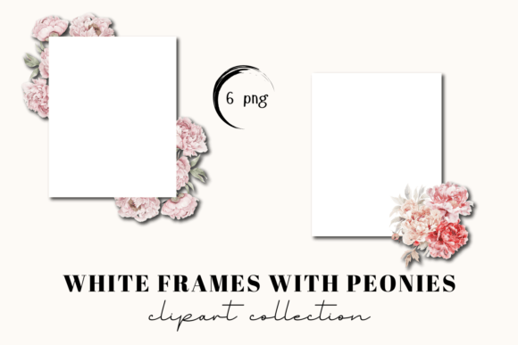 Elegant White Frames with Pink Peonies: A Designer's Floral Toolkit