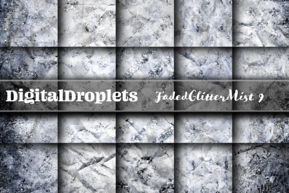 Faded Glitter Mist Vol. 9: Textured, Glittery Paper Set