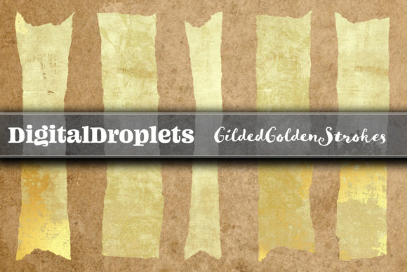 Gilded Golden Washi Tapes: 20 Free Designs for Your Projects