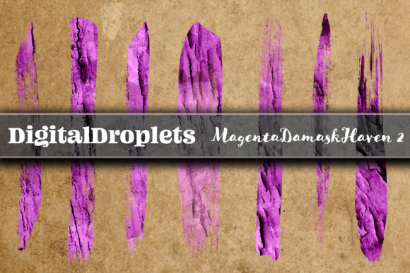 Magenta Damask | 20 FREE Brush Strokes for Your Designs