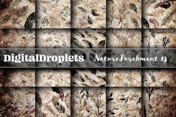 Nature Parchment Vol. 13: Crinkle Textures & Glitter Accents