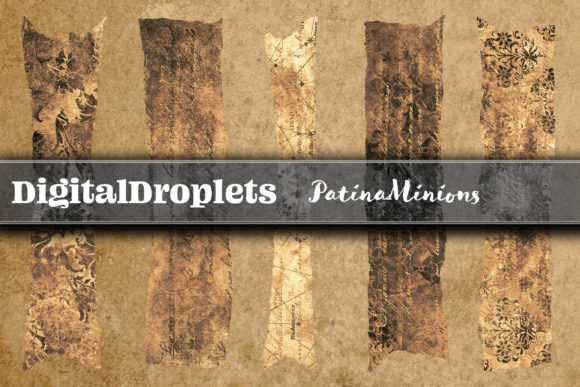 Patina Minions | 180 Washi Tapes: Instant Texture for Digital Crafters