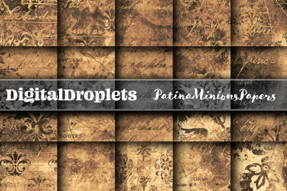 Patina Minions | COLLECTION: Vintage Textured Design Papers
