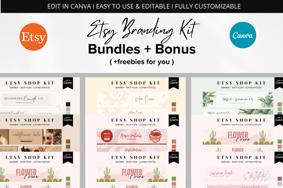 Streamline Your Etsy Shop: The Ultimate Branding Kit Bundle