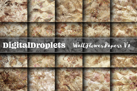Wall Flowers Papers Vol. 1: Gothic & Vintage Textures
