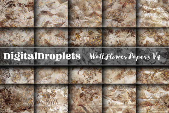 Wall Flowers Papers Vol. 4: Gothic & Vintage Textures