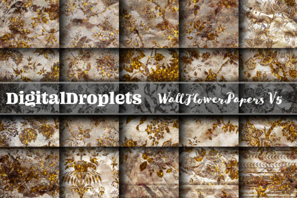 Wall Flowers Papers Vol. 5: A Textured Collection for Gothic & Vintage Projects