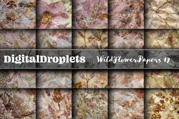 Wild Flowers Papers Vol. 19: Gothic & Vintage Textures