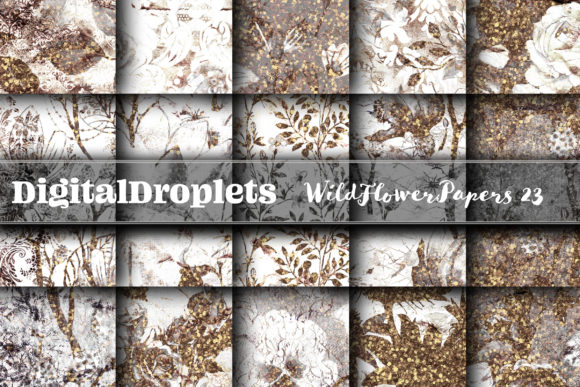 Wild Flowers Papers Vol. 23: A Gothic Vintage Design Asset