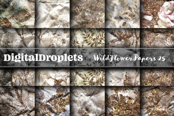 Wild Flowers Papers Vol. 25: Gothic & Vintage Textures