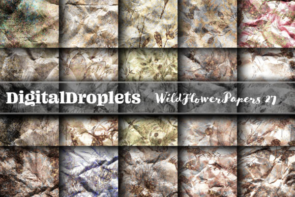 Wild Flowers Papers Vol. 27 | Collection: A Gothic and Vintage Scrapbook Foundation