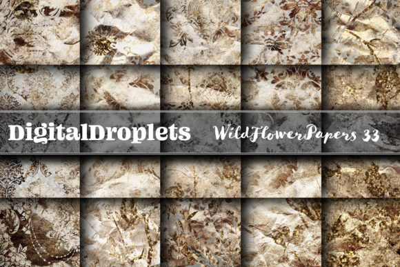 Wild Flowers Papers Vol. 33: Gothic & Vintage Design Assets